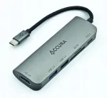 Accura USB-C hub 5in1: PD 60W, USB 3.0, HDMI, SD/SDXC/SDHC