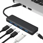 USB jagaja UHB-CM-U3P4P-01, 4 pesa, USB Type-C kuni USB 3.1, 5 Gb/s