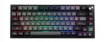 Mekaaniline klaviatuur EPOMAKER TH80 SE, 75%, RGB, Bluetooth, must