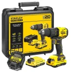 STANLEY 18V V20 akupuur-kruvikeeraja 60Nm 2x1,5Ah SFMCD710C2K