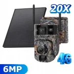 V&auml;lissaare p&auml;ikesekaamera 6MP, 20x optiline suum, 4G, kamuflaaž, PTZ