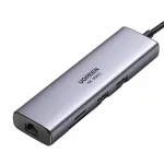 USB-C hub UGREEN Revodok CM512, 2x USB 3.0, HDMI, RJ45, SD, TF, PD 100W, 4K30