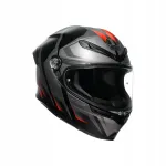 Mootorrattakiiver AGV K6 S, must/hall/punane, matt, L suurus