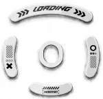 Logitech G Pro / G Pro 2 Lightspeed klaasist libisemisjalgade komplekt, valge