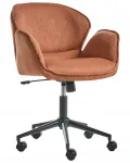Pehme kontoritool metallraamiga, oranž
