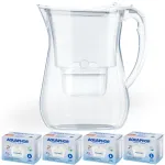 Aquaphor LAGO 3,8 l valge veefiltri kann 4 Maxfor+ s&uuml;siniku kassettidega