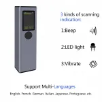 2D 1D QR v&ouml;&ouml;tkoodi lugeja TFT-ekraaniga, juhtmevaba