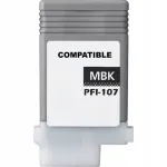 Tintkassett CANON PFI-107 MBK, mati must, 130 ml, IPF670/IPF680/IPF685