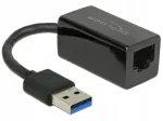 V&otilde;rgukaart Delock 65903, USB-A 3.1 kuni RJ45, 1 Gb/s, must