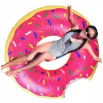 T&auml;ispuhutav ujumisr&otilde;ngas Donut, roosa, 120 cm