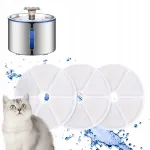Fontaani veepudeli filter, roostevaba teras, 2,5 l, 3 tk