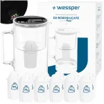 Veefilter Wessper D2, 3 l, 12 filtriga, boorsilikaatklaasist