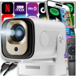 Kaasaskantav projektor Android TV, WiFi, 4K, Full HD nutik&otilde;lariga