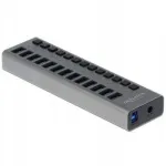 V&auml;line USB jagaja DELOCK, 13 &uuml;hendust, 5 Gbps, l&uuml;lititega