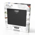 Vannitoa kaalud USB-C 180kg mustad LCD karastatud klaas 100g