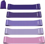 Fokky fitness-kummide komplekt, 5 tk, lilla
