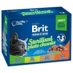 Brit Premium Cat Sterilised Plate steriliseeritud kasside toit kastmes 12x100g