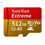 microSD m&auml;lukaart 512GB V30 U3 A2 4K SanDian Extreme