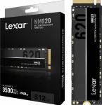 SSD ketas Lexar NM620, 512 GB, M.2 NVMe PCIe, 3D TLC NAND, arvutitele ja s&uuml;learvutitele