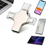 256 GB 4-in-1 USB m&auml;lupulk USB-C ja Micro USB-ga, OTG &uuml;hilduv, nutitelefonidele
