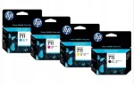 HP 711XL CZ133A must tindikassett, 80 ml, 711 CMY, sobib DesignJet T120/T520, 4 tk