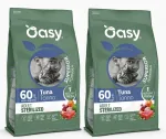 Oasy SUPERIOR steriliseeritud kasside kuivtoit tuunikalaga, 2 x 1,5 kg
