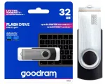 Metallist USB m&auml;lupulk GOODRAM TWISTER 32GB, USB 3.2, must, kingituseks