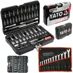 Komplekt YATO YT-14501 56 osa otsikuid ja 12 osa 6&ndash;22 mm lamedaid v&otilde;tmeid