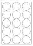GLOSS isetaarivad kleepsud, A4, 57 mm, 10 lehte