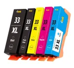 EPSON 33 XL tindikassetid, 5 tk, sobivad XP-530/630/635/640 printeritele