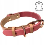 Loodusnahast koera kaelarihm Loopy, roosa, XS