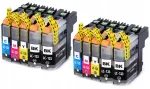 Tindikassetid Brother DCP-J132W/J152W/J552DW/J752DW printeritele, XL, 10 tk