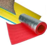 Turismimatt FIT 180x50 cm, laminaat, punane ja must