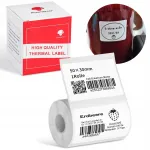 Isekleepuvad etiketid 50x30 mm, valge kile, 230 tk, Phomemo M110/M122/M220