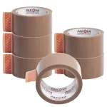 PAKOVA pruun kleepuv pakketeip, 48 mm x 45 m, 6 tk komplekt