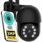 V&auml;lise WiFi-kaamera ICSEE, 3MP, liikumise j&auml;lgimine, 1536p, must, SD-kaardi tugi
