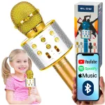 Traadita Bluetooth karaoke mikrofon-k&otilde;lar lastele, suurep&auml;rane kingitus