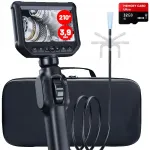 Endoskoopkontrollkaamera p&ouml;&ouml;rleva 360&deg; peaga, 4,3" Full HD, 2 m