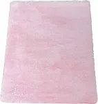 Lai roosa vaip, pehme, 200x300 cm