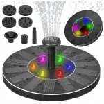 P&auml;ikesepatareiga aiapurskkaev RGB LED-tuledega, h&otilde;ljuv, 18 cm