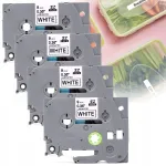 Brother P-Touch TZe-221 kleebisteip, 9 mm, valge, 8 m, 4 tk