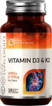 Vitamiin D3 4000IU + K2 (MK-7) 100&micro;g, 120 tabletti