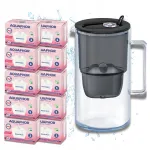 Veefilter kann Aquaphor Glass, must, 10 Maxfor+Mg filtriga