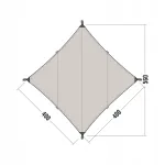 Varikatus Tatonka Tarp 3 Tc, 400x400 cm, liivakarva