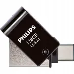 Philips FM12DC152B 128 GB USB m&auml;lupulk, USB 2.0/3.0/3.1 Type-C, must