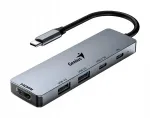 USB hub Genius UH-500, 5 pesa, hall, 2x USB 3.0, 1x HDMI