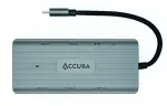 USB-C jagaja Accura 9in1, PD 100W, 2x USB 3.0, 2x USB 2.0, HDMI, RJ45, USB-C