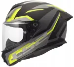 Motorratturi kiiver LS2 FF820 RAPID III HYPER must/kollane, integreeritud, L suurus