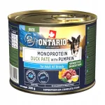 ONTARIO Monoprotein koerakonservid pardiliha ja k&otilde;rvitsaga, 200 g