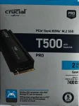 Crucial T500 2TB M.2 PCIe Gen4 NVMe SSD CT2000T500SSD5